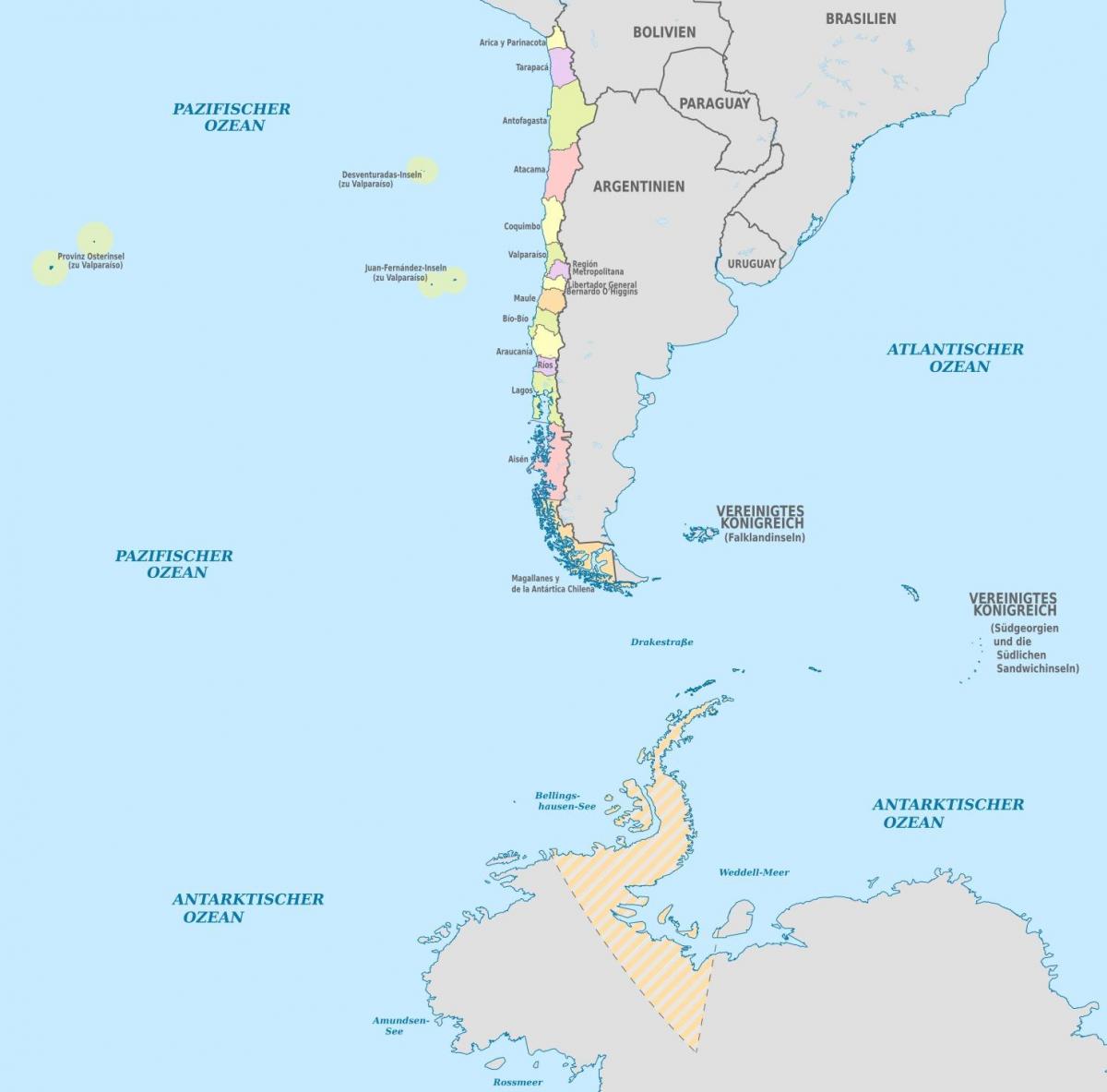 Mapa ng Chile islands