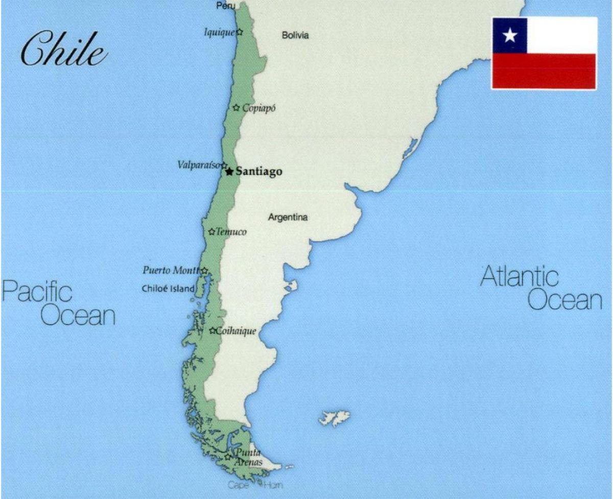 mapa ng lungsod sa Chile