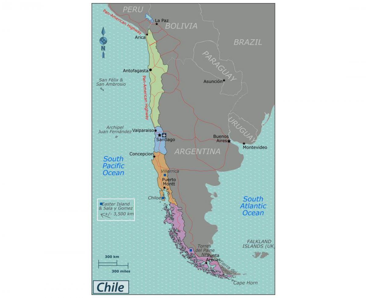 Mapa ng valdivia Chile