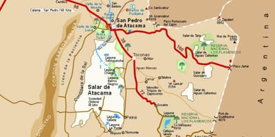 Mapa ng atacama Chile