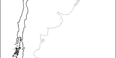 Blangkong mapa ng Chile