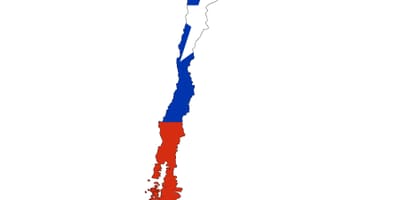 Chile mapa flag