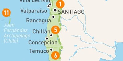 Chile lalawigan sa mapa