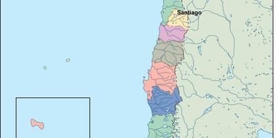 Mapa ng Chile vector