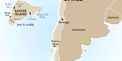 Mapa ng Chile kabilang ang easter island