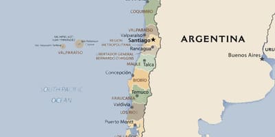 Mapa ng pampulitika Chile