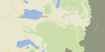 Mapa ng pucon Chile